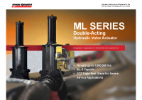 ML Series – Double-Acting Hydraulic Valve Actuator