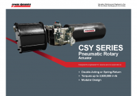 CSY Series – Pneumatic Scotch Yoke Actuator