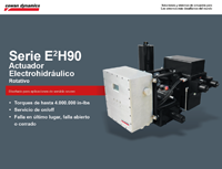 Serie E2H90 | Actuador Electrohidráulico Rotativo