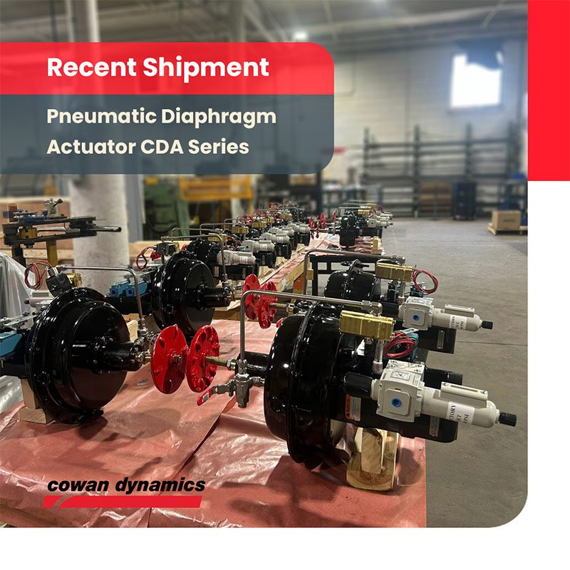 CDA Valve Actuator Shipment