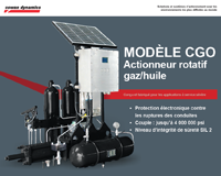 MODÈLE CGO – Actionneur rotatif gaz/huile