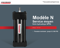 Modèle N – Service moyen Vérin hydraulique NFPA