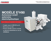 MODÈLE E2H90 – Actionneur rotatif autonome électrohydraulique