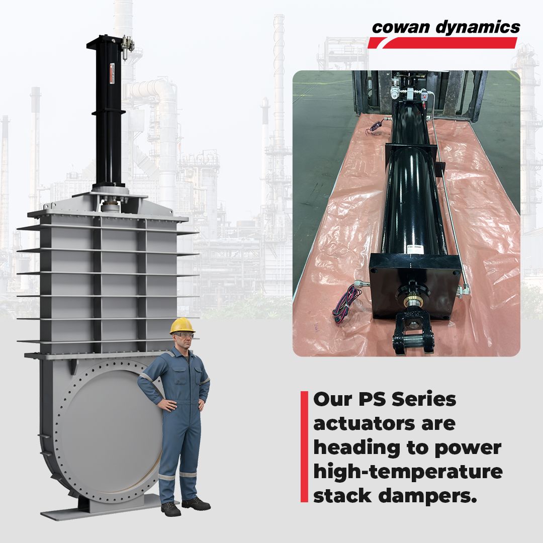 PS Series Actuators for High-Temperature Stack Dampers | Heavy-Duty ...