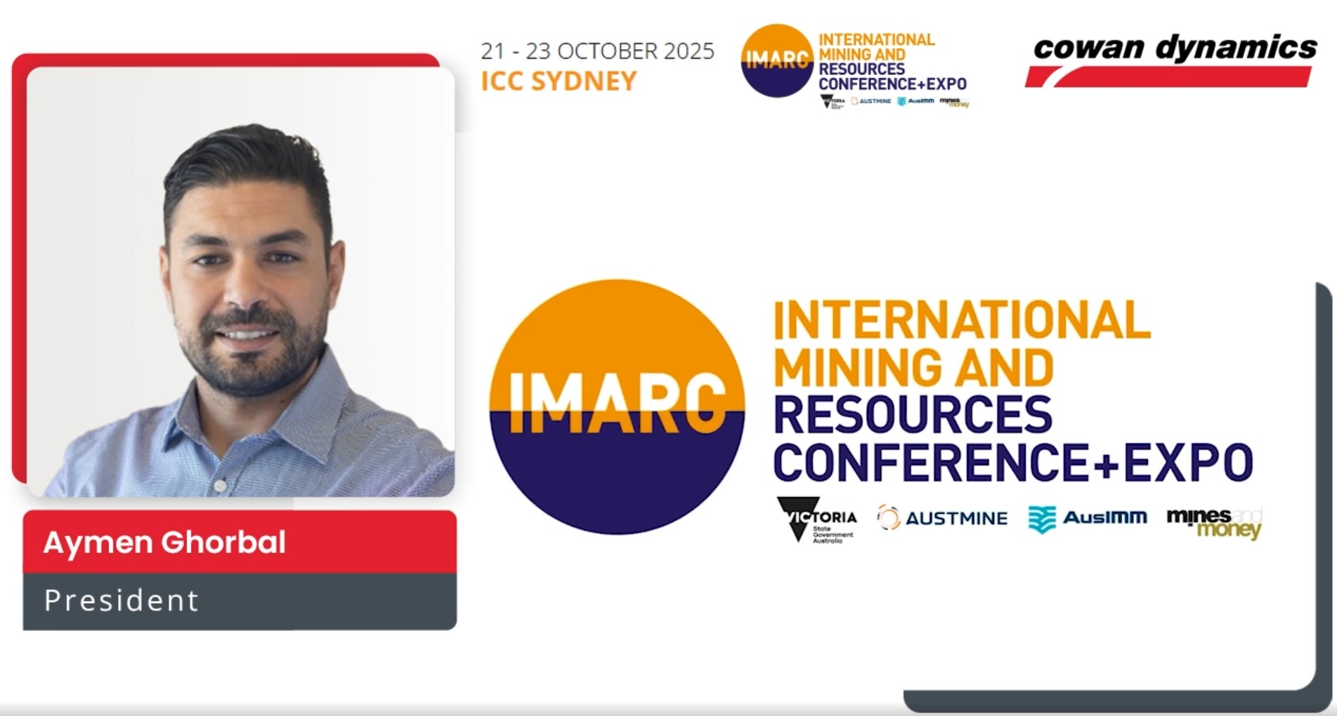 Cowan Dynamics at IMARC 2025 Showcasing Mining Automation Solutions ...